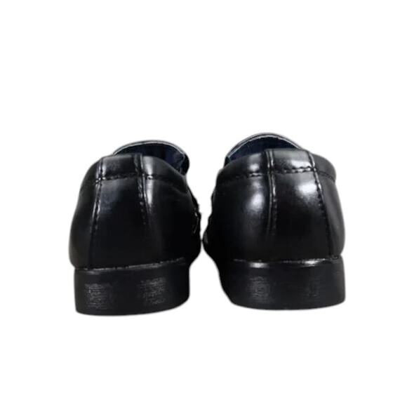 Bonafini Shoes Kids 7 Dress Loafers Slip On Leather Black Classic Toddler Boys - Picture 6 of 14